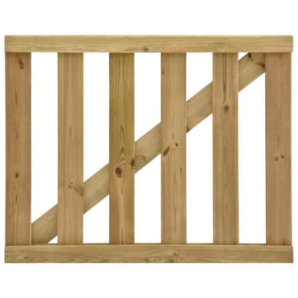 Garden Slats Gate Impregnated Pinewood 100x80 cm