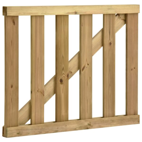 Garden Slats Gate Impregnated Pinewood 100x80 cm