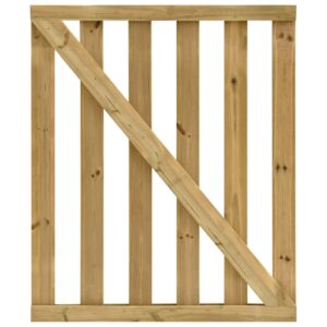 Garden Slats Gate Impregnated Pinewood 100x120 cm