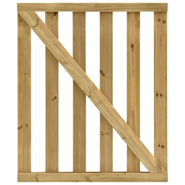 Garden Slats Gate Impregnated Pinewood 100x120 cm
