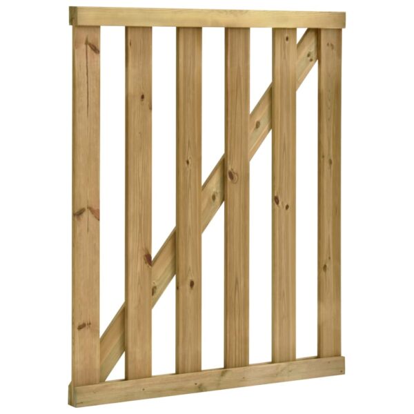 Garden Slats Gate Impregnated Pinewood 100x120 cm
