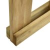 Garden Slats Gate Impregnated Pinewood 100x120 cm