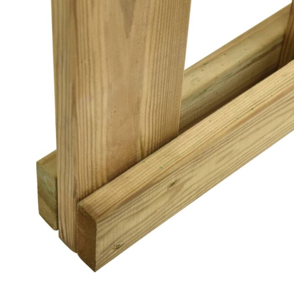 Garden Slats Gate Impregnated Pinewood 100x120 cm
