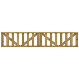 Garden Slats Gates 2 pcs Impregnated Pinewood 150x60 cm