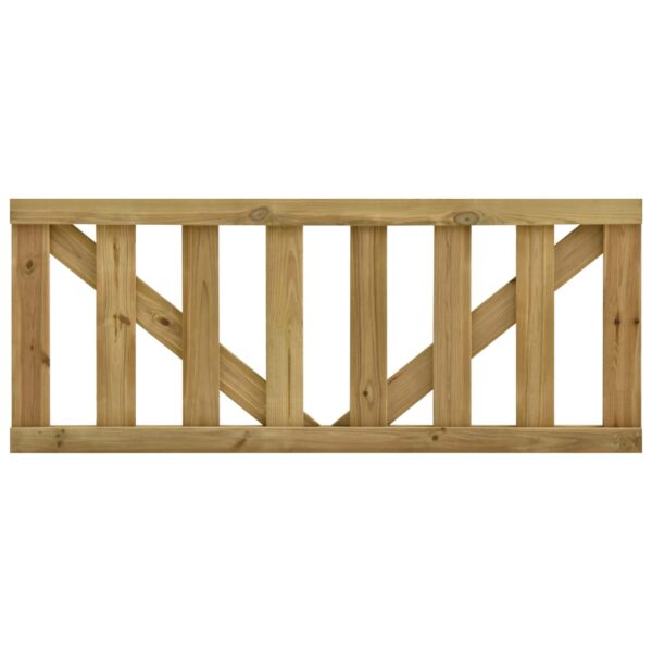 Garden Slats Gates 2 pcs Impregnated Pinewood 150x60 cm