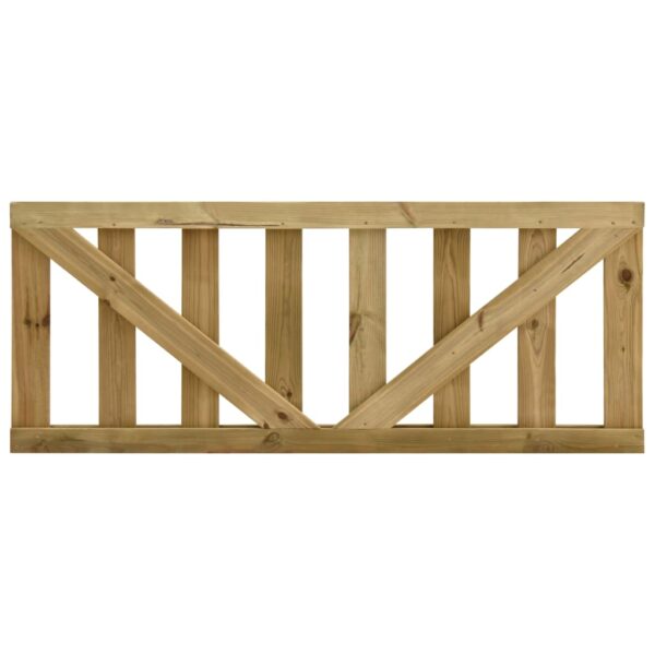 Garden Slats Gates 2 pcs Impregnated Pinewood 150x60 cm