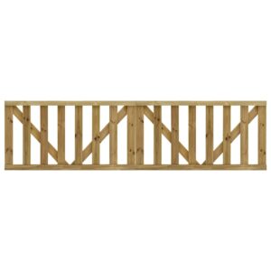 Garden Slats Gates 2 pcs Impregnated Pinewood 150x80 cm