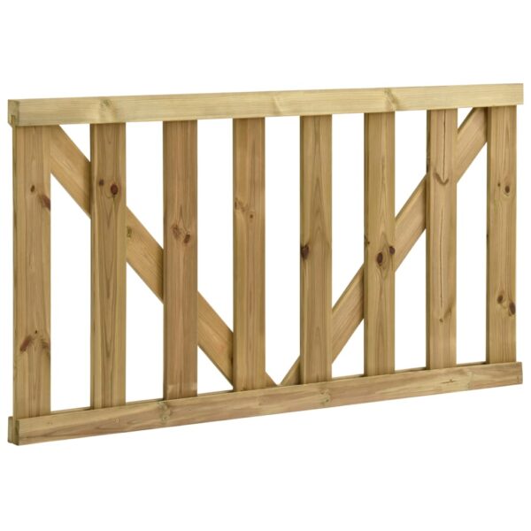 Garden Slats Gates 2 pcs Impregnated Pinewood 150x80 cm
