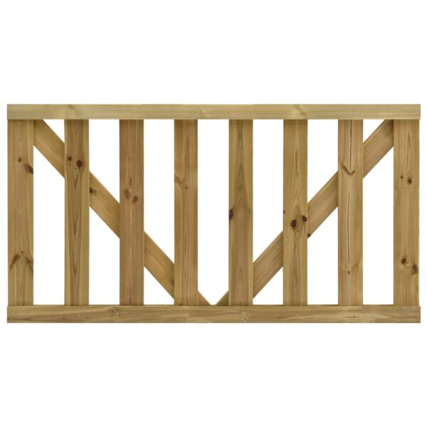 Garden Slats Gates 2 pcs Impregnated Pinewood 150x80 cm