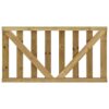 Garden Slats Gates 2 pcs Impregnated Pinewood 150x80 cm