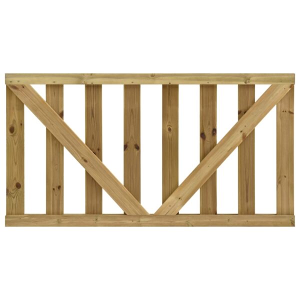Garden Slats Gates 2 pcs Impregnated Pinewood 150x80 cm