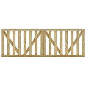 Garden Slats Gates 2 pcs Impregnated Pinewood 150x100 cm