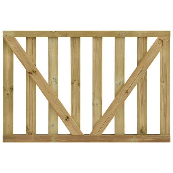 Garden Slats Gates 2 pcs Impregnated Pinewood 150x100 cm