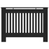 Radiator Cover Black 112x19x81.5 cm MDF