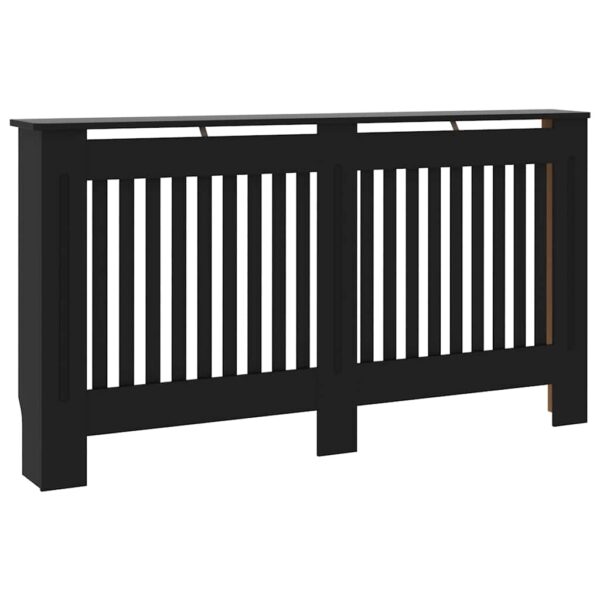 Radiator Cover Black 152x19x81.5 cm MDF