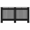 Radiator Cover Black 152x19x81.5 cm MDF