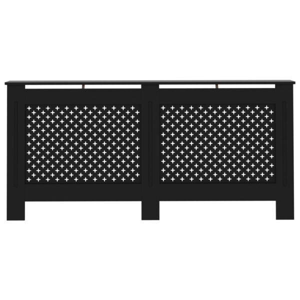 Radiator Cover Black 172x19x81.5 cm MDF