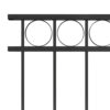 Fence Panel Steel 1.7x0.8 m Black