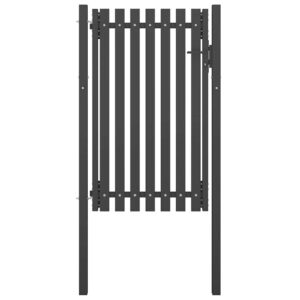 Garden Fence Gate Steel 1x2 m Anthracite