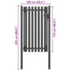 8719883865294_g_en_hd_3.jpg Garden Fence Gate Steel 1x2.25 m Anthracite
