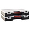 Assortment Boxes 2 pcs with Adjustable Dividers 460x325x80 mm Plastic