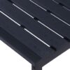 Garden Bench 120.5 cm PS Board Black