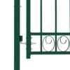 8719883885872_g_en_hd_3.jpg Fence Gate with Arched Top Steel 100x100 cm Green
