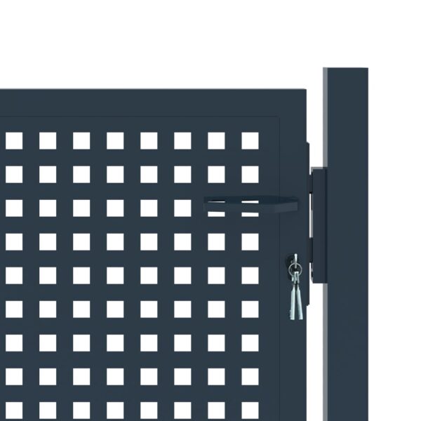 Fence Gate Anthracite 102x100 cm Steel