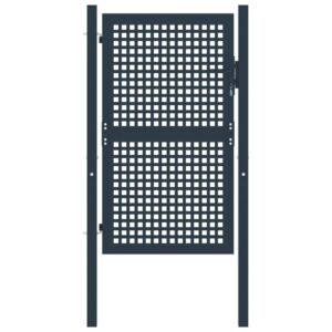 Fence Gate Anthracite 102x125 cm Steel