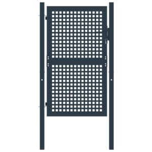 Fence Gate Anthracite 102x150 cm Steel