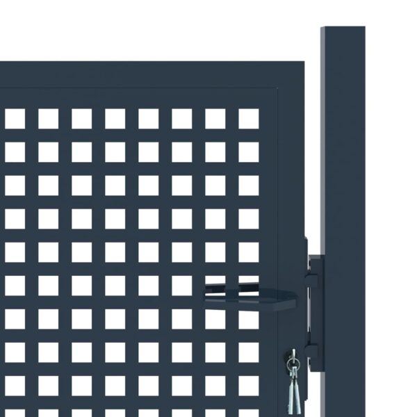 Fence Gate Anthracite 102x150 cm Steel