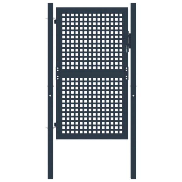 Fence Gate Anthracite 102x175 cm Steel
