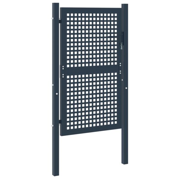 Fence Gate Anthracite 102x175 cm Steel