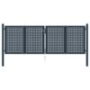 Fence Gate Anthracite 306x125 cm Steel
