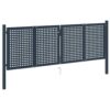 Fence Gate Anthracite 306x125 cm Steel