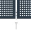 Fence Gate Anthracite 306x125 cm Steel