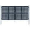 Fence Gate Anthracite 306x250 cm Steel