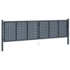 Fence Gate Anthracite 404x75 cm Steel
