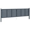 Fence Gate Anthracite 404x125 cm Steel