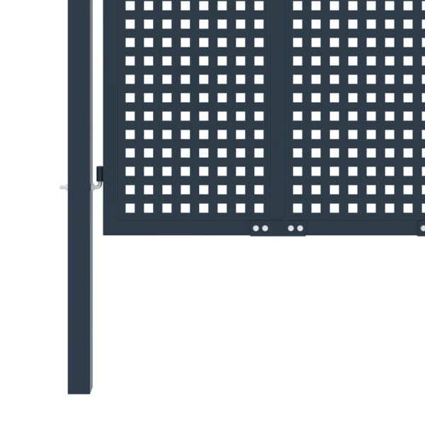 Fence Gate Anthracite 404x125 cm Steel