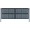 Fence Gate Anthracite 404x150 cm Steel