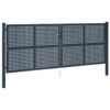 Fence Gate Anthracite 404x150 cm Steel