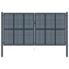 Fence Gate Anthracite 404x175 cm Steel
