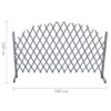 Trellis Fence Solid Firwood 1.8x1 m Grey
