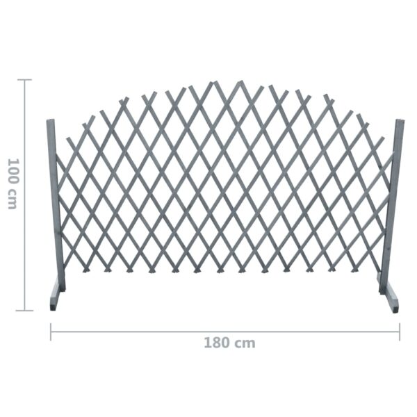 Trellis Fence Solid Firwood 1.8x1 m Grey