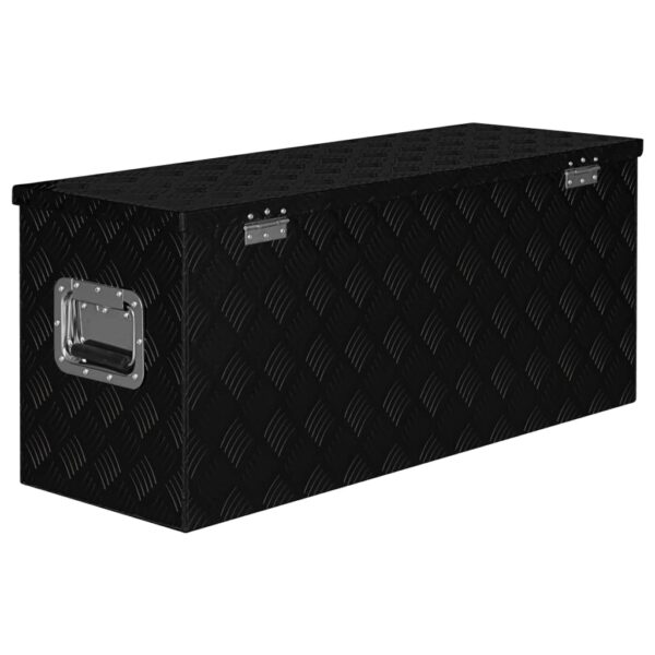 Aluminium Box 90.5x35x40 cm Black