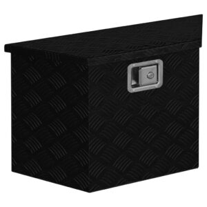 Aluminium Box 70x24x42 cm Trapezoid Black