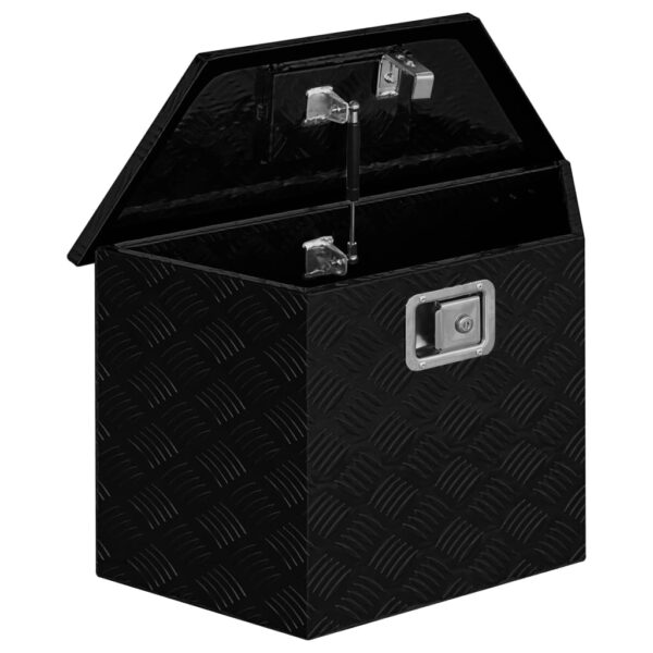 Aluminium Box 70x24x42 cm Trapezoid Black