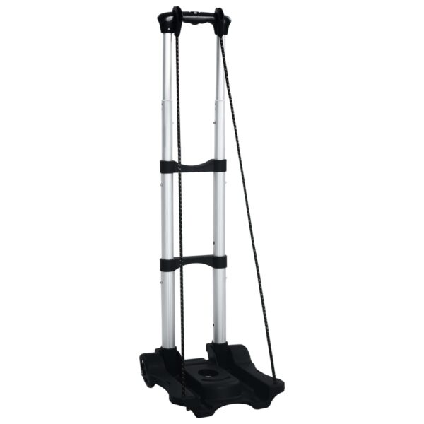 Foldable Transport Trolley 45 kg Aluminium Sliver