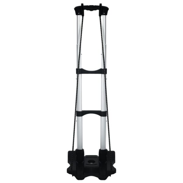 Foldable Transport Trolley 45 kg Aluminium Sliver